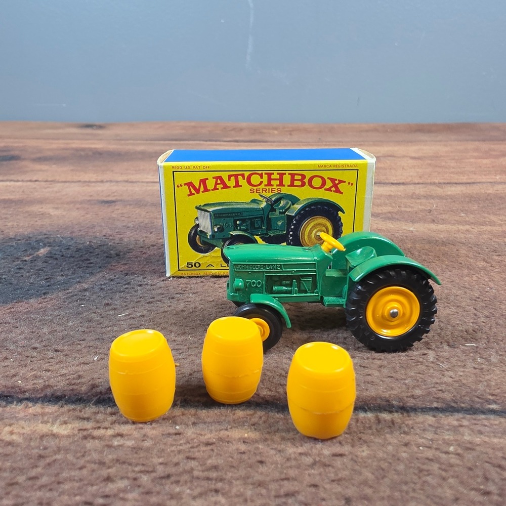 Matchbox John Deere-Lanz 700 Tractor Kids OS Green Excellent No 50 Lesney Box